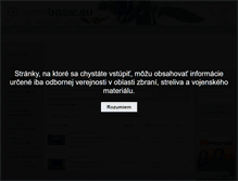 Tablet Screenshot of chladne-zbrane.armybazar.eu